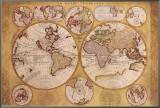 Antique Map  Globe Terrestre  1690