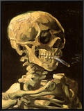 Skull with Burning Cigarette