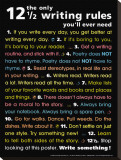 The Only 12 1/2 Writing Rules You'll Ever Need