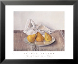 Three Pears on a Plate