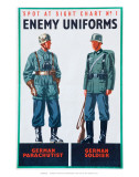 Spot at Sight Chart No 2  Enemy Uniforms  German Parachutist  German Soldier