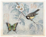 Blue Bird and Butterfly