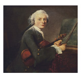 Young Man with a Violin  or Portrait of Charles Theodose Godefroy