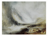Snowstorm and Avalanche in Val D'Aosta