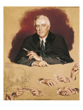 Study of Franklin Delano Roosevelt for the Painting "Big Three at Yalta"