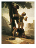 Boys Climbing a Tree