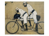 Ramon Casas and Pere Romeu on a Tandem