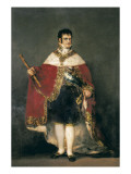 King Ferdinand VII with Royal Mantle
