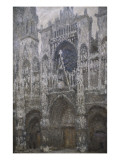 Rouen Cathedral  West Portal  Dull Weather