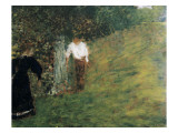 Man and Woman Next to a Tree