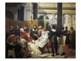 Pope Julius II Ordering Bramante  Michelangelo and Raphael to Construct the Vatican and St