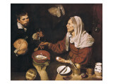 Old Woman Cooking Eggs