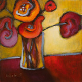 Red Poppies in a Vase