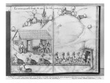 Silver Mine of La Croix-Aux-Mines  Lorraine  Fol10V and Fol11R  Miners Pushing Trucks  C1530