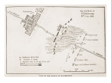 Plan of the Battle of Futtehpore  12th July 1857  from 'Cassell's Illustrated History of England'