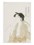 Half Length Portrait of a Woman Smoking  Holding a Pipe and Exhaling a Cloud of Smoke  C1792