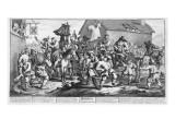 Hudibras Encounters the Skimmington  from 'Hudibras'  by Samuel Butler  1726