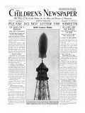 The R100 Airship Comes Home  Front Page of 'The Children's Newspaper'  February 1930