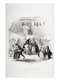 Christmas Eve at Mr Wardle's  Illustration from `The Pickwick Papers' by Charles Dickens