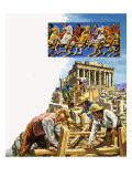 Lord Elgin Exploring the Ruins of the Parthenon  Where He Discovered the Elgin Marbles