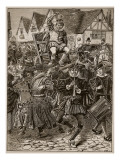 The Frolic of My Lord of Misrule  Illustration from 'Cassell's Illustrated History of England'