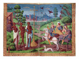 The Legend of the Three Living Men and the Three Dead Men  from the Book of Hours of Charles V