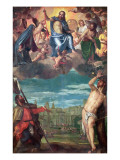 Christ Arresting the Plague with the Prayers of the Virgin  St Rocco and St Sebastian