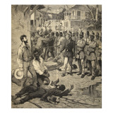 The Execution of a Frenchman in Port-Au-Prince  Haiti  from 'Le Petit Parisien'  21st June 1891