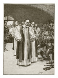 The Seven Bishops Entering the Tower  Illustration from 'Cassell's Illustrated History of England'