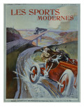 Michelin Tyres are Faster Than Rail!'  Front Cover of 'Les Sports Modernes' Magazine  May 1905