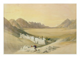 The Convent of St Catherine  Mount Sinai  Looking Towards the Plain of the Encampment  Plate 11