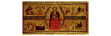 The Virgin and Child Enthroned  with Scenes of the Nativity and the Lives of the Saints  1260