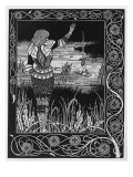 How Sir Bedivere Cast the Sword Excalibur into the Water  an Illustration from 'Le Morte D'Arthur'