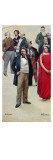Fragment of the Panorama of 'The History of the Century'  with Portraits of Artists and Actors