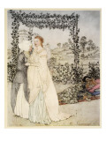 How Tristram Was known by the Little Brachet in the Garden of King Mark's Castle
