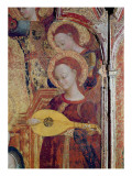 Detail of Angel Musicians from a Painting of the Virgin and Child Surrounded by Six Angels  1437-44