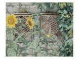 Jesus Looking Through a Lattice with Sunflowers  Illustration for 'The Life of Christ'  C1886-96
