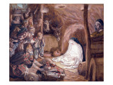 The Adoration of the Shepherds  Illustration for 'The Life of Christ'  C1886-94