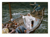 Christ Stilling the Tempest  Illustration for 'The Life of Christ'  C1886-94