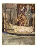 How King Arthur and Queen Guenever Went to See the Barge That Bore the Corpse of Elaine the Fair