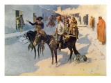 Zebulon Pike Entering Santa Fe  Illustration Published in 'Collier's Weekly'  1906