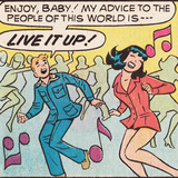 Archie Comics Retro: Archie and Veronica Comic Panel; Live it up (Aged)