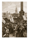 Public Meeting in Trafalgar Square in Commemoration of 'Bloody Sunday'  1892