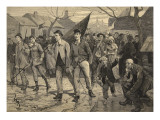 General Strike in Belgium-Miners' March in the Hainut  from 'Le Petit Parisien'  17th May 1891
