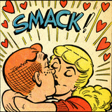 Archie Comics Retro: Archie and Betty Comic Panel; Smack! (Aged)