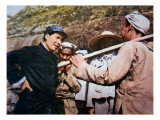 Mao Zedong Talking to Veterans of the 'Long March' at Yangchailing  Yenan  in 1937