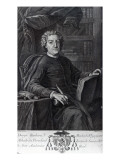 Diogo Barbosa Machado  Frontispiece to His 'Bibliotheca Lusitana'  Engraved by Simon Thomassin