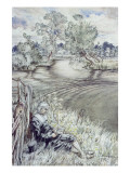 Izaak Walton Reclining Against a Fence  from 'The Compleat Angler' by Izaak Walton  1931