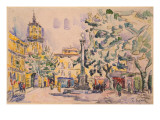Square of the Hotel De Ville in Aix-En-Provence