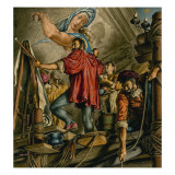 Michelangelo Buonarrotti Painting the Sistine Chapel